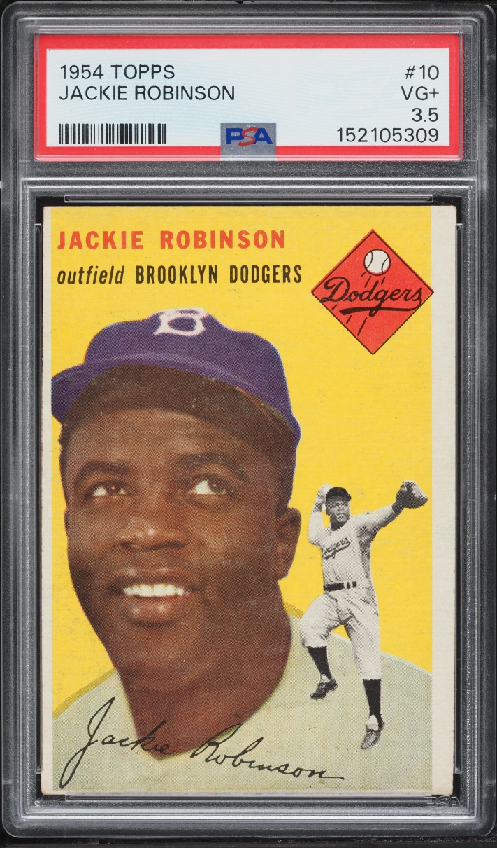 1954 Topps Jackie Robinson #10 PSA 3.5 VG+