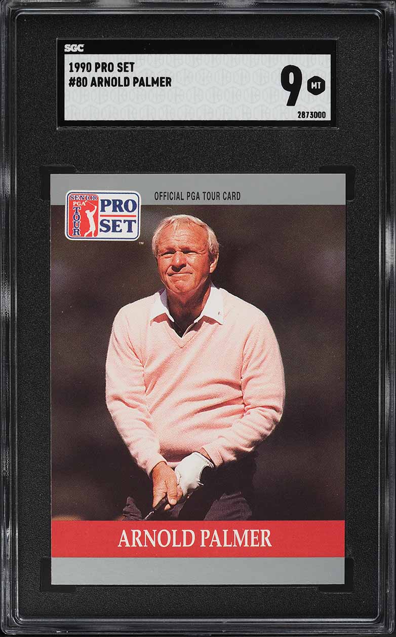 1990 Pro Set PGA Tour Golf Arnold Palmer #80 SGC 9 MINT