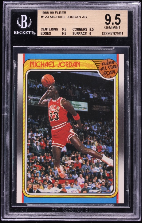 1988 Fleer Basketball Michael Jordan ALL-STAR #120 BGS 9.5 GEM MINT