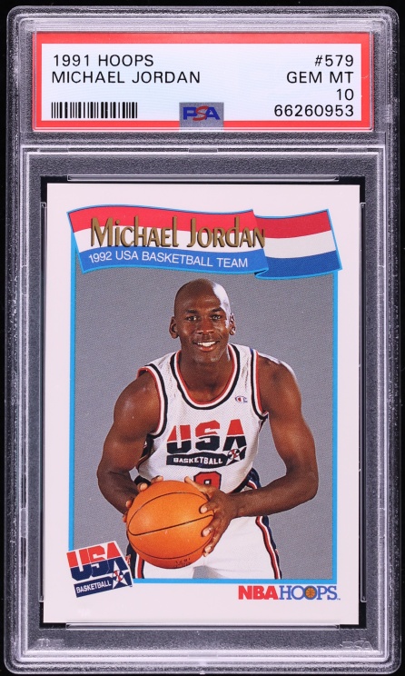 1991 Hoops USA Michael Jordan #579 PSA 10 GEM MINT