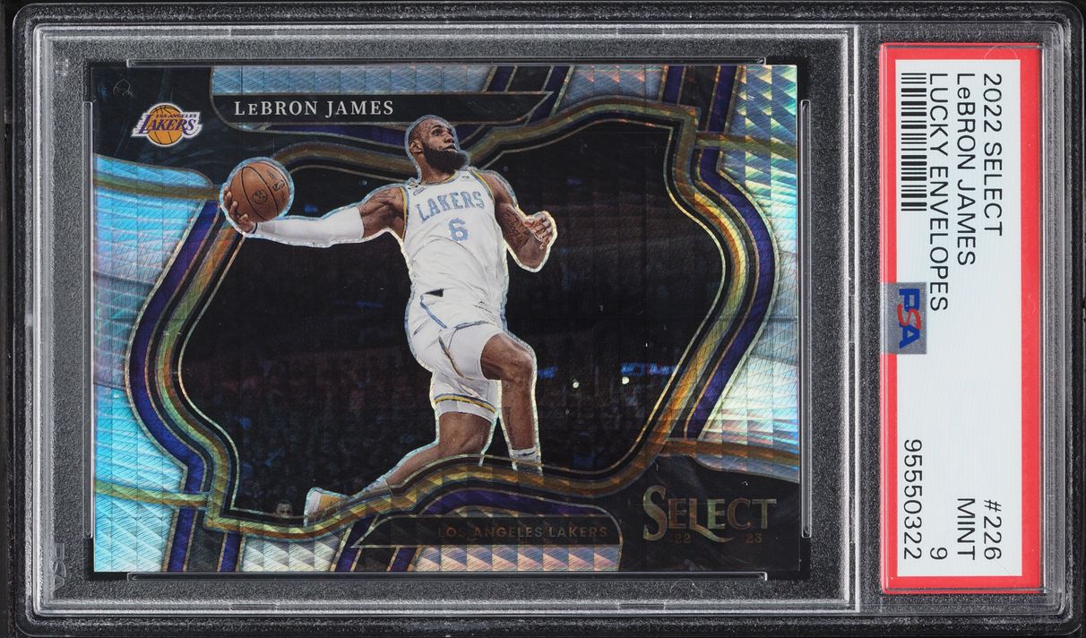 2022 Select Courtside Lucky Envelopes Prizm LeBron James 8/8 #226 PSA 9 MINT