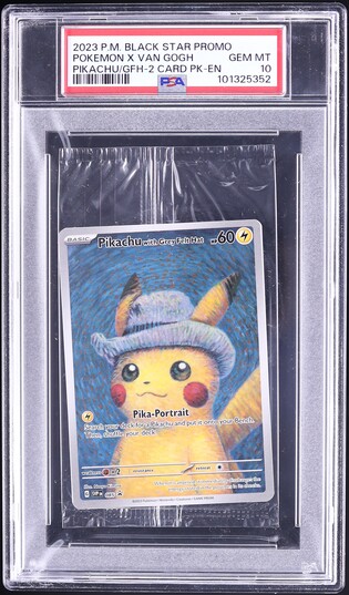 2023 Pokemon SV Black Star Promo Van Gogh Pikachu With Grey