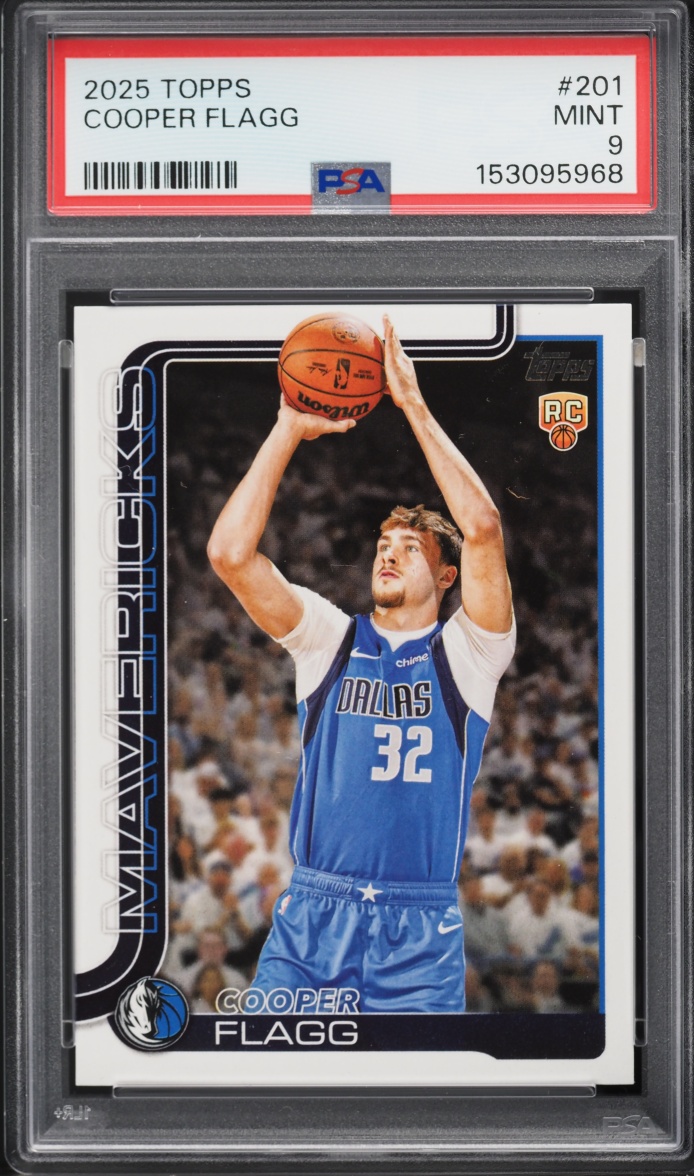2025 Topps Basketball Cooper Flagg ROOKIE #201 PSA 9 MINT