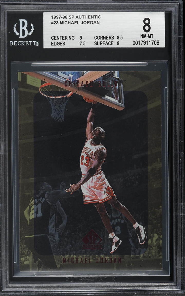 1997 SP Authentic Michael Jordan #23 BGS 8 NM-MT