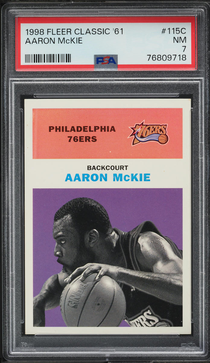 1998 Fleer Tradition Classic '61 Aaron McKie /61 #115C PSA 7 NRMT