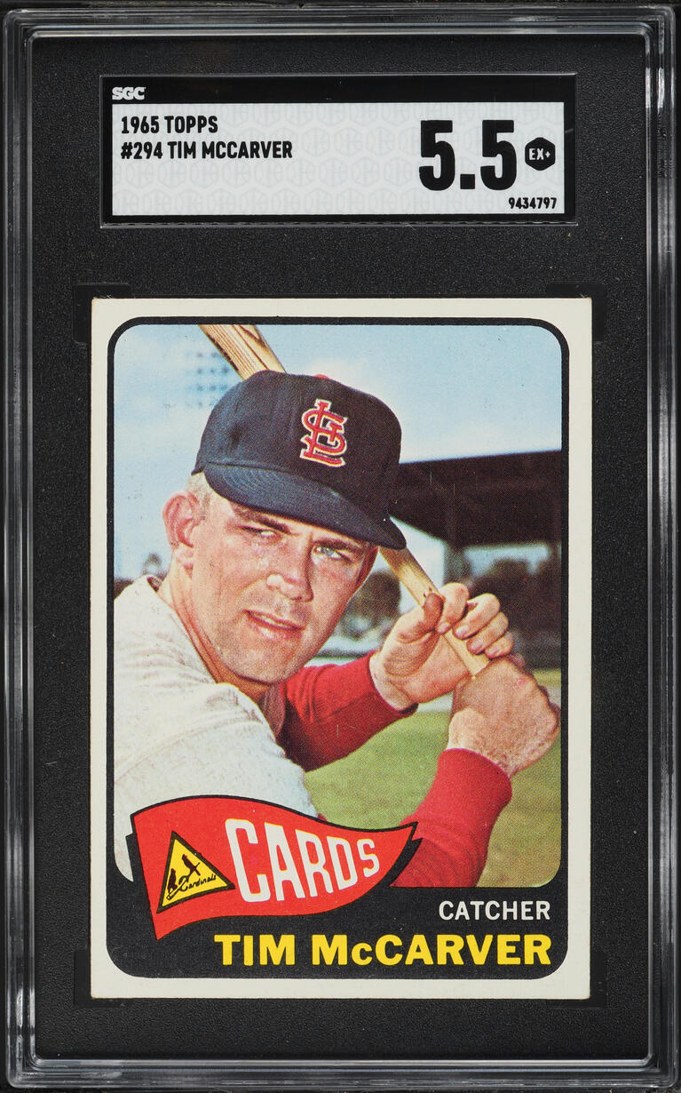 1965 Topps Tim McCarver #294 SGC 5.5 EX+