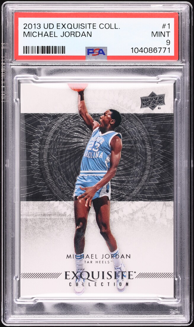 2013 Exquisite Collection Michael Jordan /75 #1 PSA 9 MINT