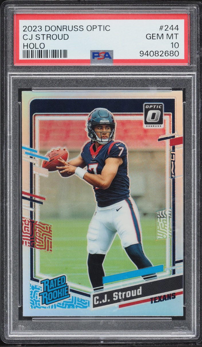 2023 Donruss Optic Holo C.J. Stroud ROOKIE #244 PSA 10 GEM MINT