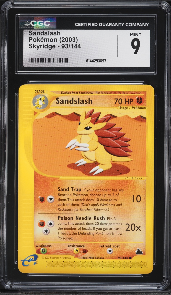2003 Pokemon Skyridge Sandslash #93 CGC 9 MINT