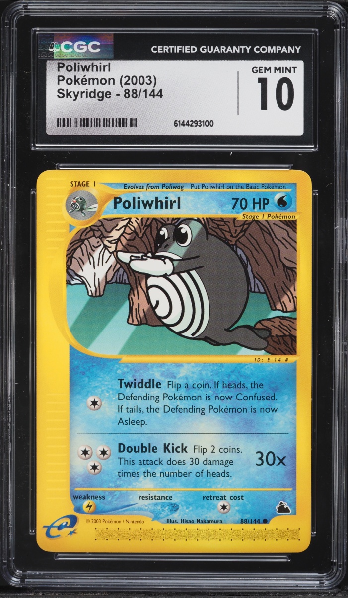 2003 Pokemon Skyridge Poliwhirl #88 CGC 10 GEM MINT