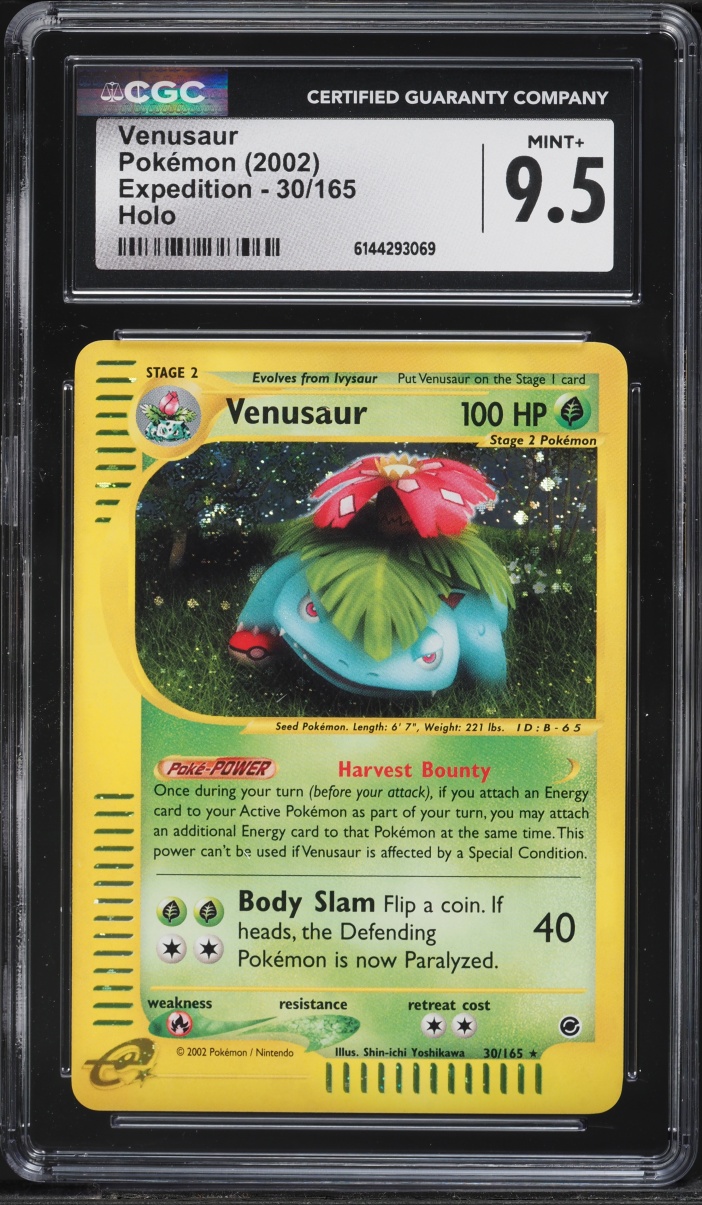 2002 Pokemon Expedition Holo Venusaur #30 CGC 9.5 MINT+