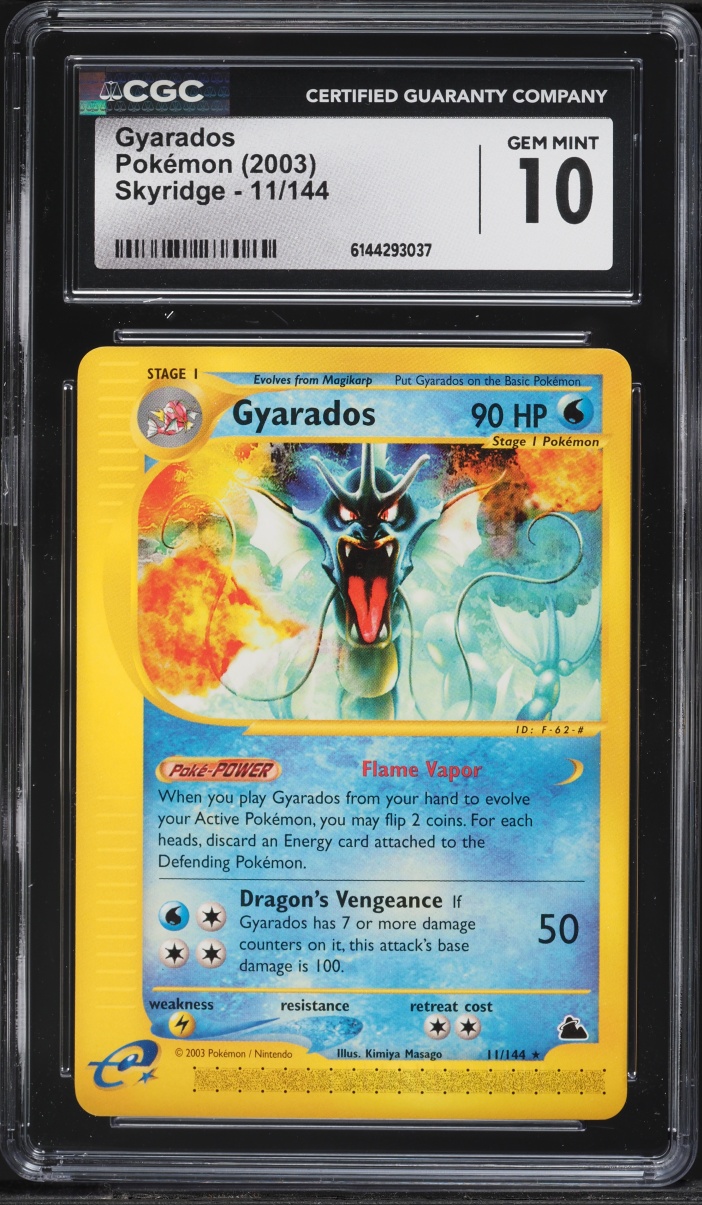 2003 Pokemon Skyridge Gyarados #11 CGC 10 GEM MINT