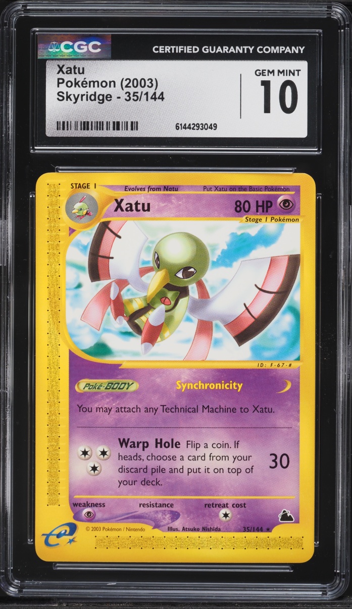 2003 Pokemon Skyridge Xatu #35 CGC 10 GEM MINT