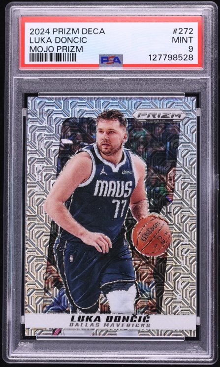 2024 Panini Prizm Deca Mojo Luka Doncic /25 #272 PSA 9 MINT