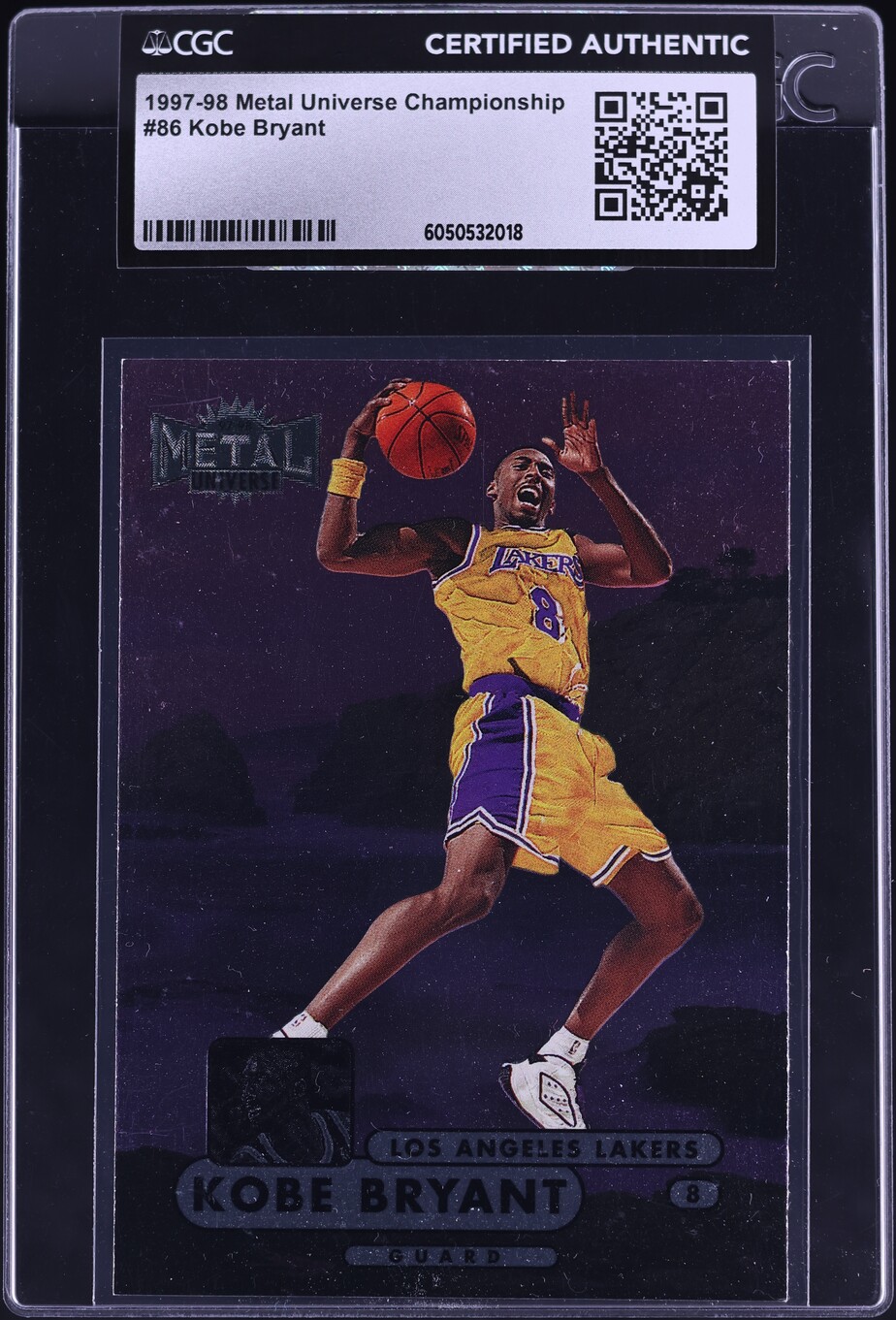 1997 Metal Universe Championship Kobe Bryant #86 CGC AUTH