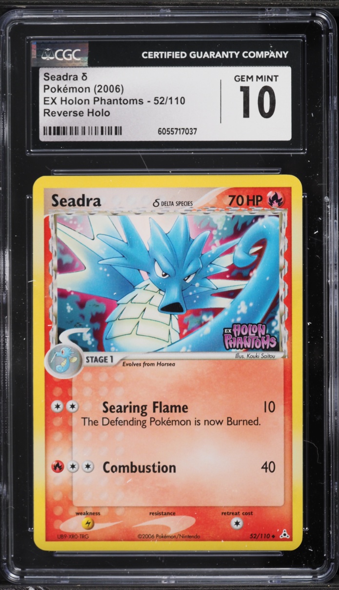 2006 Pokemon EX Holon Phantoms Reverse Holo Seadra #52 CGC 10 GEM MINT