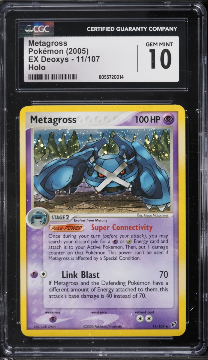 2005 Pokemon EX Deoxys Holo Metagross #11 CGC 10 GEM MINT
