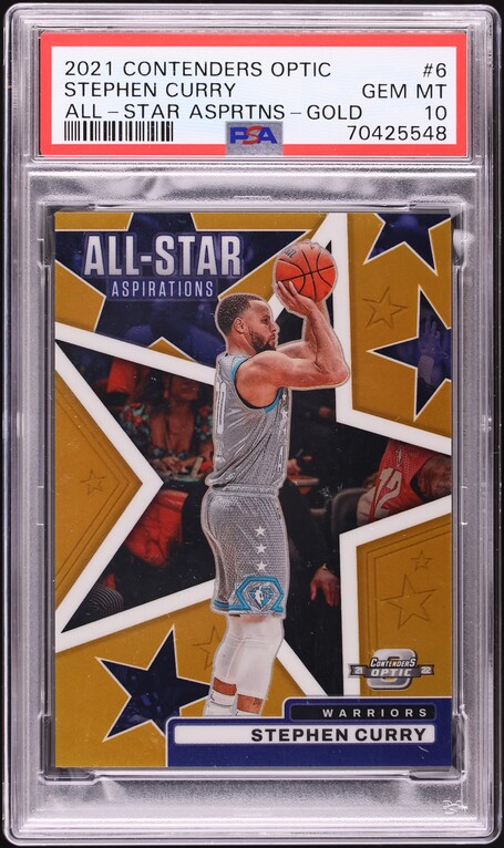 2021 Panini Origins Gold Stephen Curry /10 #30 PSA 8 NM-MT on