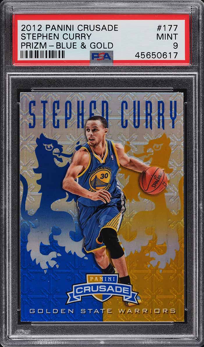 2012 Panini Crusade Blue Stephen Curry #177 PSA 9 MINT on