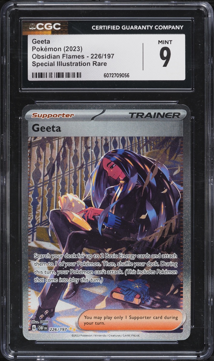 2023 Pokemon Scarlet & Violet Obsidian Flames SIR Geeta #226 CGC 9 MINT