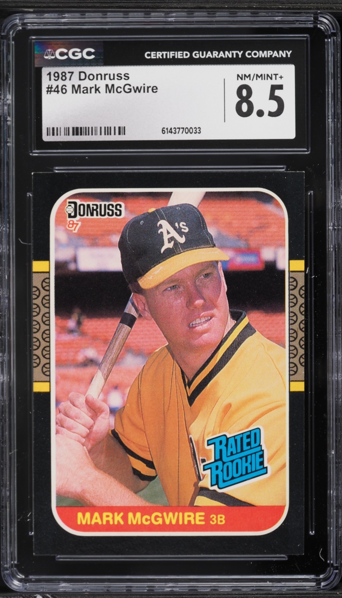 1987 Donruss Mark McGwire ROOKIE #46 CGC 8.5 NM-MT+