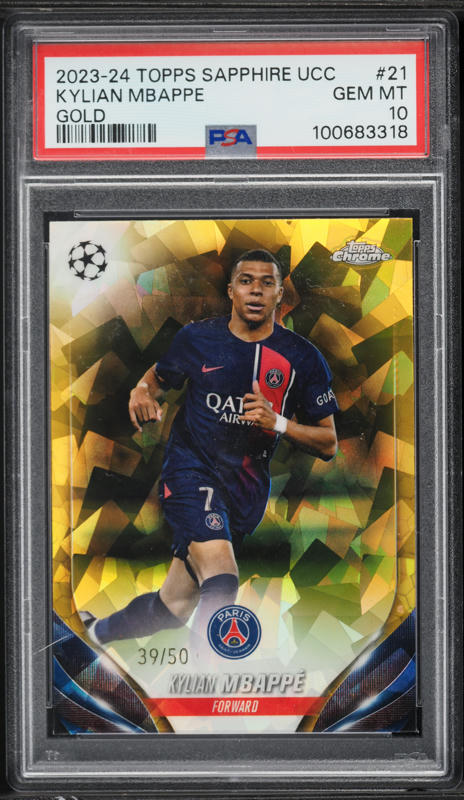 2022 Panini Prizm World Cup Kylian Mbappe #101 PSA 10 GEM MINT on