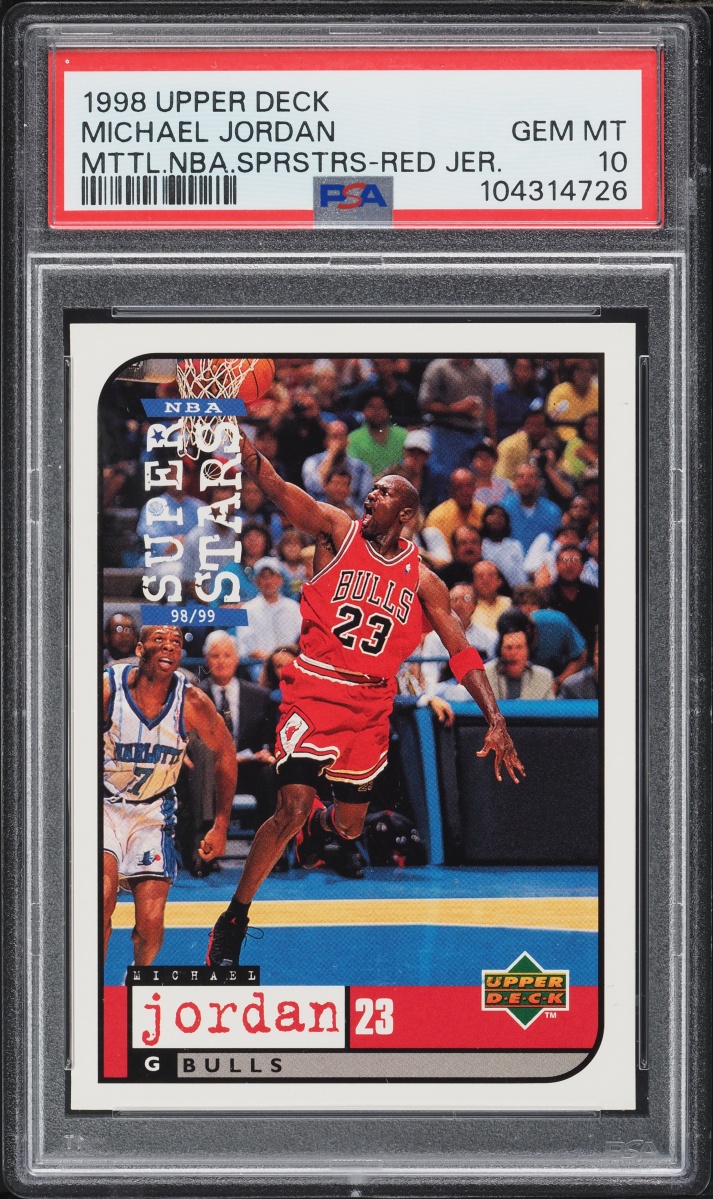1998 Upper Deck Superstars Michael Jordan PSA 10 GEM MINT