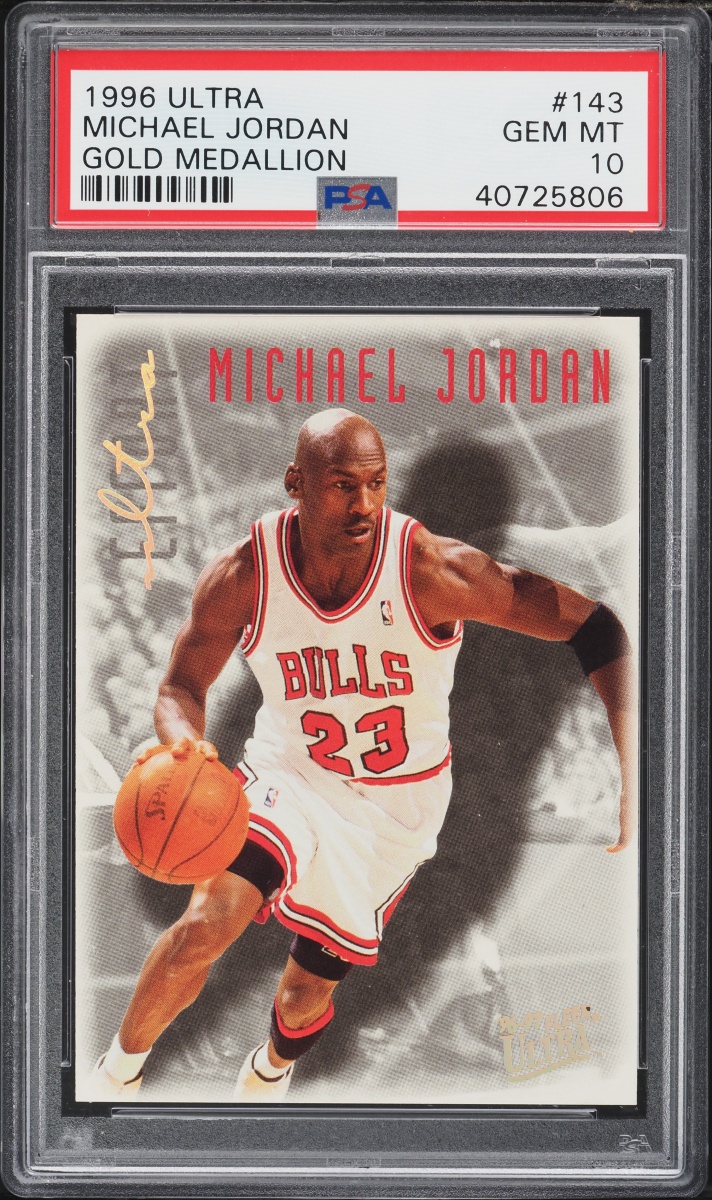 1996 Ultra Gold Medallion Michael Jordan #143 PSA 10 GEM MINT