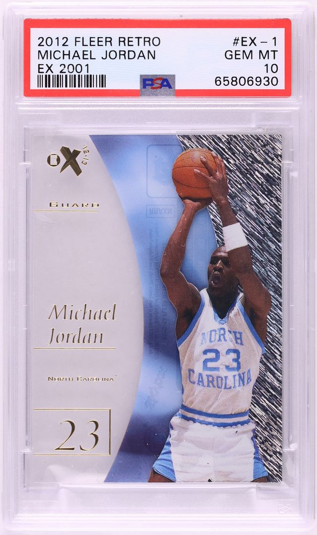 2012 Fleer Retro EX-2001 Michael Jordan #EX-1 PSA 10 GEM MINT