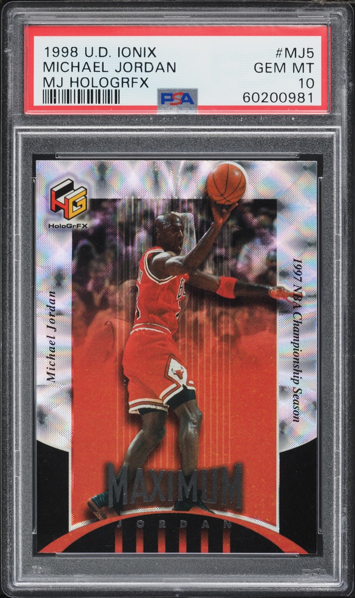 1998 Upper Deck Ionix MJ Hologrfx Michael Jordan #MJ5 PSA 10 GEM MINT