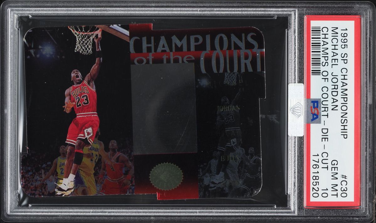 1995 SP Championship Champ Of The Court Die-Cut Michael Jordan #C30 PSA 10 GEM MINT