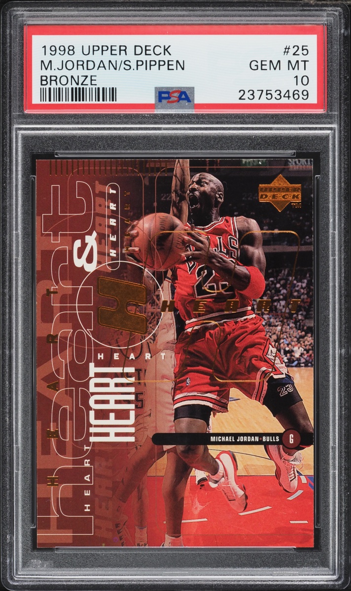1998 Upper Deck Bronze Michael Jordan Scottie Pippen /100 #25 PSA 10 GEM MINT