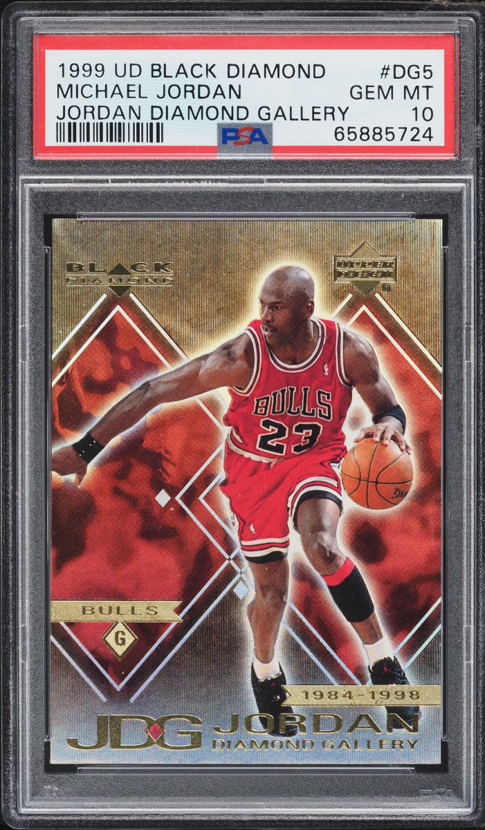 1999 Black Diamond Jordan Gallery Michael Jordan #DG5 PSA 10 GEM MINT