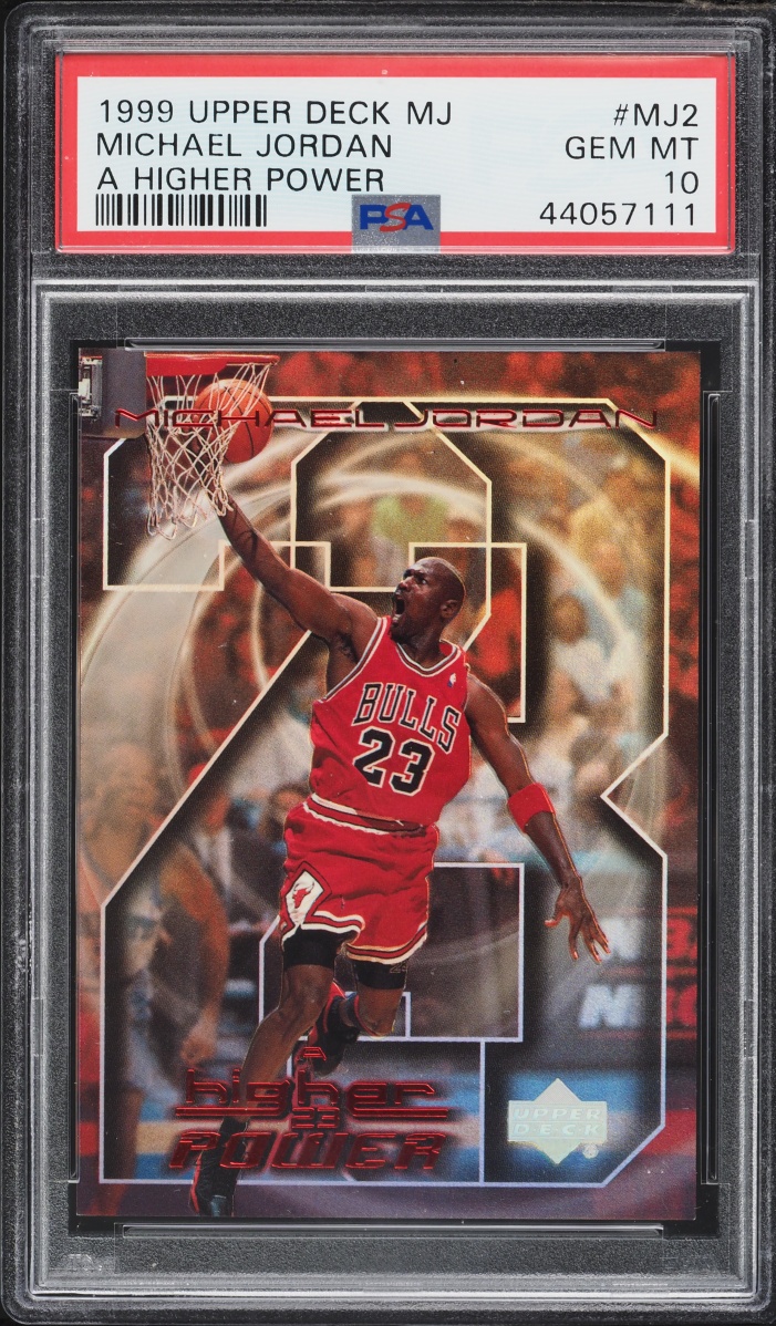 1999 Upper Deck Encore MJ A Higher Power Michael Jordan #MJ2 PSA 10 GEM MINT