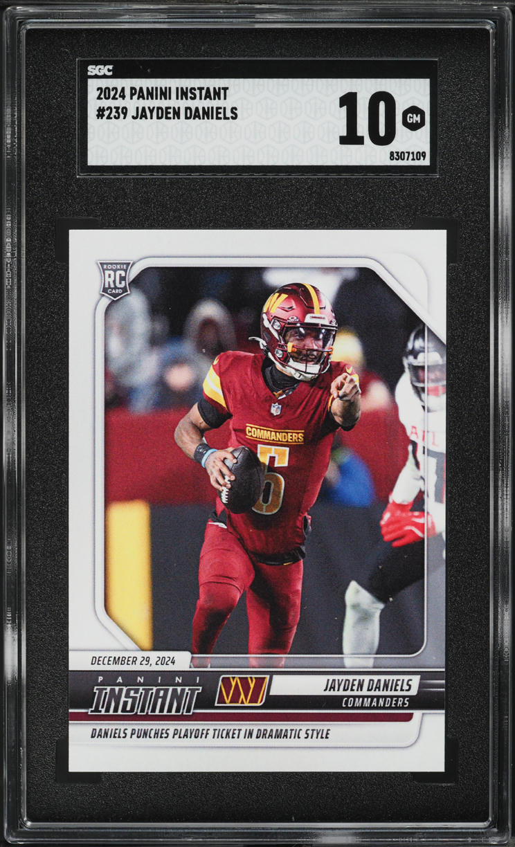 2024 Panini Instant Jayden Daniels ROOKIE #239 SGC 10 GEM MINT