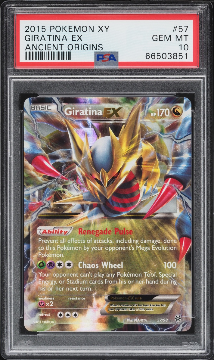2015 Pokemon XY Ancient Origins Holo Giratina EX #57 PSA 10 GEM MINT