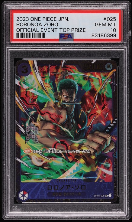 2024 One Piece Promo Pre-Release Winner Roronoa Zoro #P-045 PSA 10