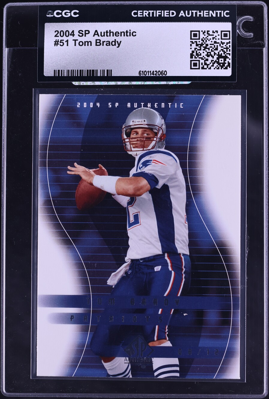 2004 SP Authentic Tom Brady #51 CGC AUTH