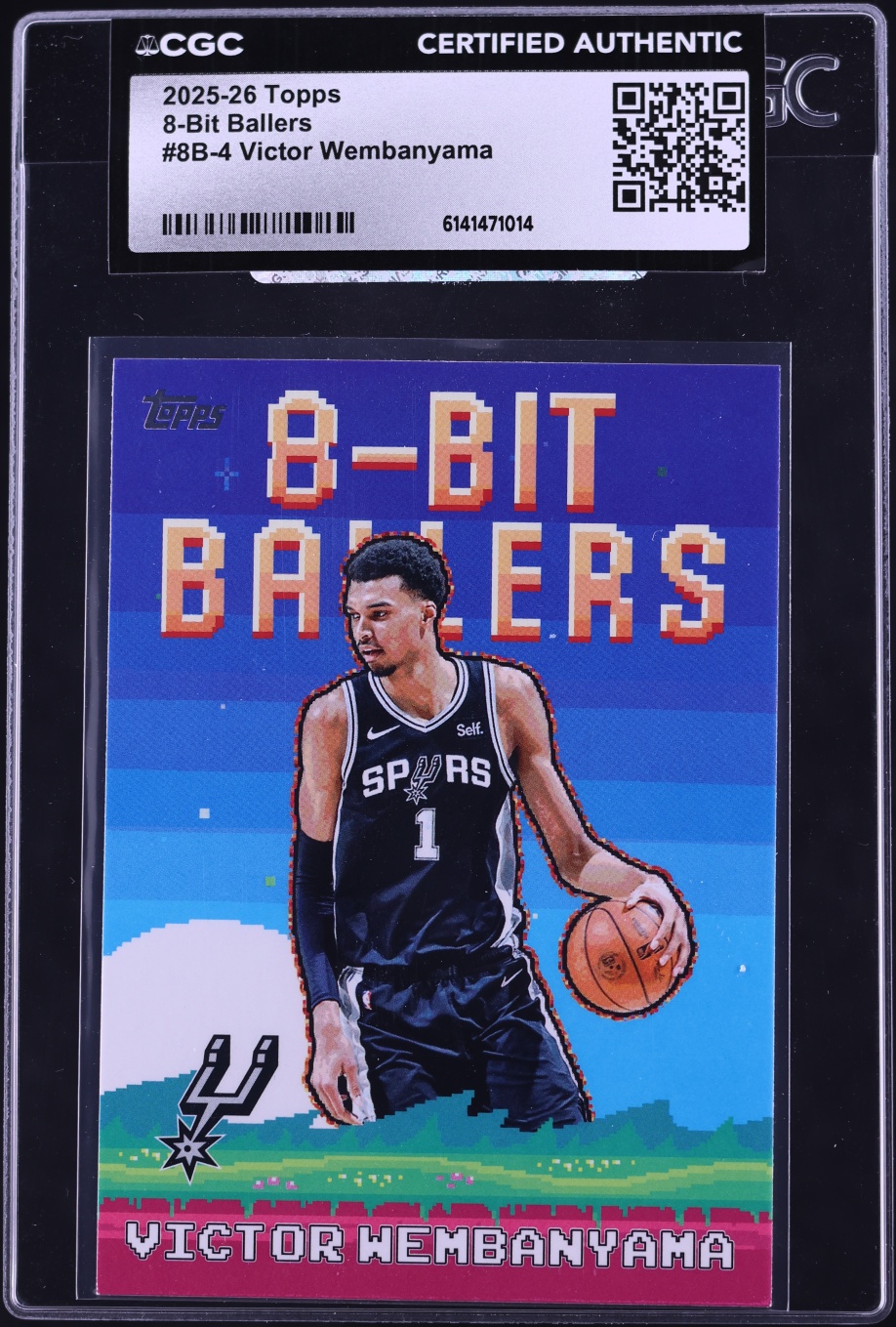 2025 Topps 8-Bit Ballers Victor Wembanyama #8B-4 CGC AUTH