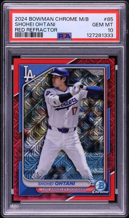 2019 Bowman Chrome Refractor Shohei Ohtani #50 PSA 9 MINT on