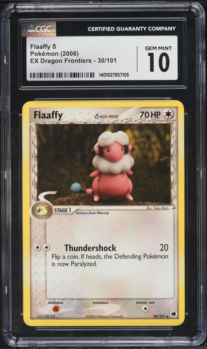 2006 Pokemon EX Dragon Frontiers Flaaffy #30 CGC 10 GEM MINT