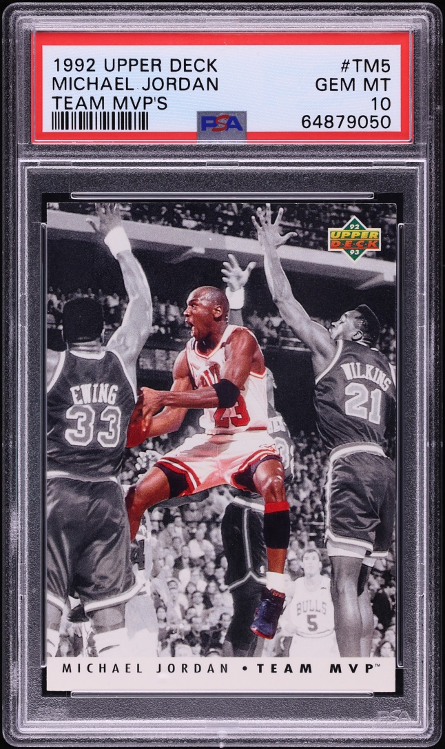 1992 Upper Deck Team MVP's Michael Jordan #TM5 PSA 10 GEM MINT