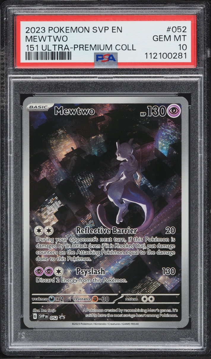 2023 Pokemon Scarlet & Violet Promo 151 Ultra Premium Full Art Mewtwo #52 PSA 10 GEM MINT