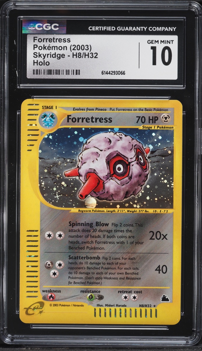 2003 Pokemon Skyridge Holo Forretress #H8 CGC 10 GEM MINT