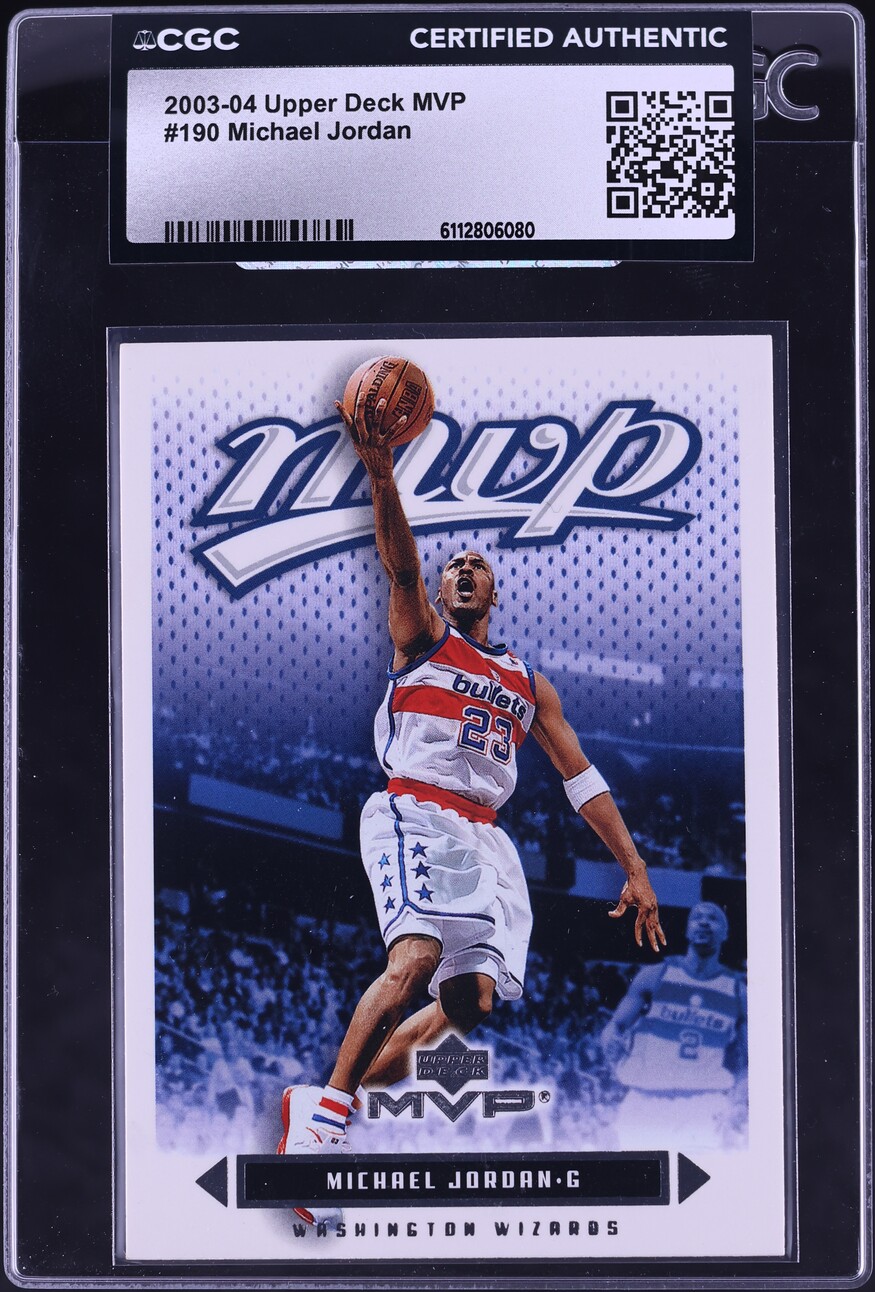 2003 Upper Deck MVP Michael Jordan #190 CGC AUTH