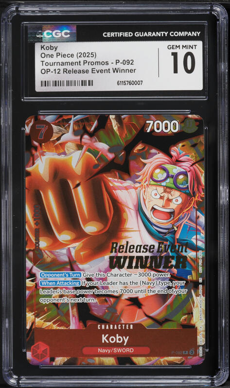 2023 One Piece Japanese Promo Official Event Prize Koby #OP02-098