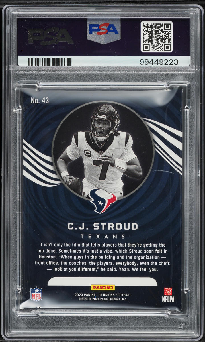 2023 Panini Illusions C.J. Stroud ROOKIE #13 PSA 9 MINT