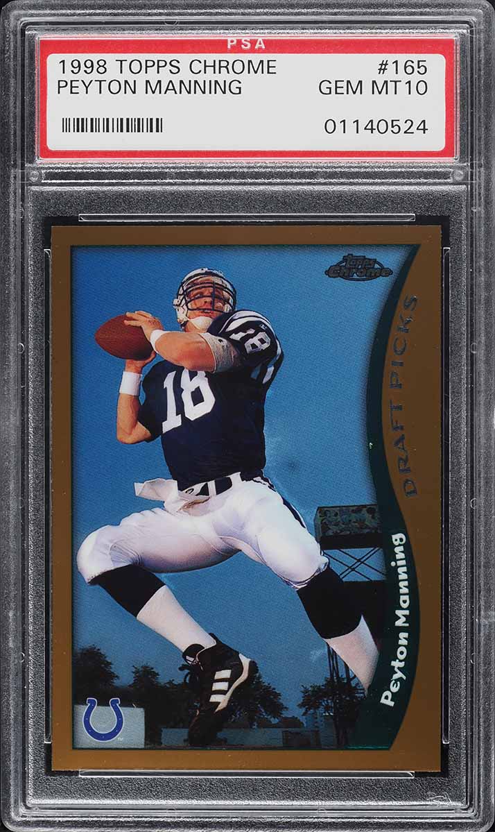 1998 Ultra Masterpiece Peyton Manning ROOKIE 1/1 #201P BGS 8.5 NM
