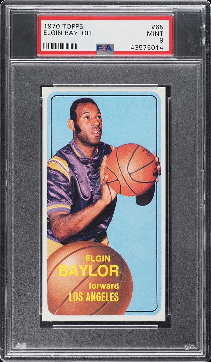 1970 Topps Basketball Elgin Baylor #65 PSA 9 MINT