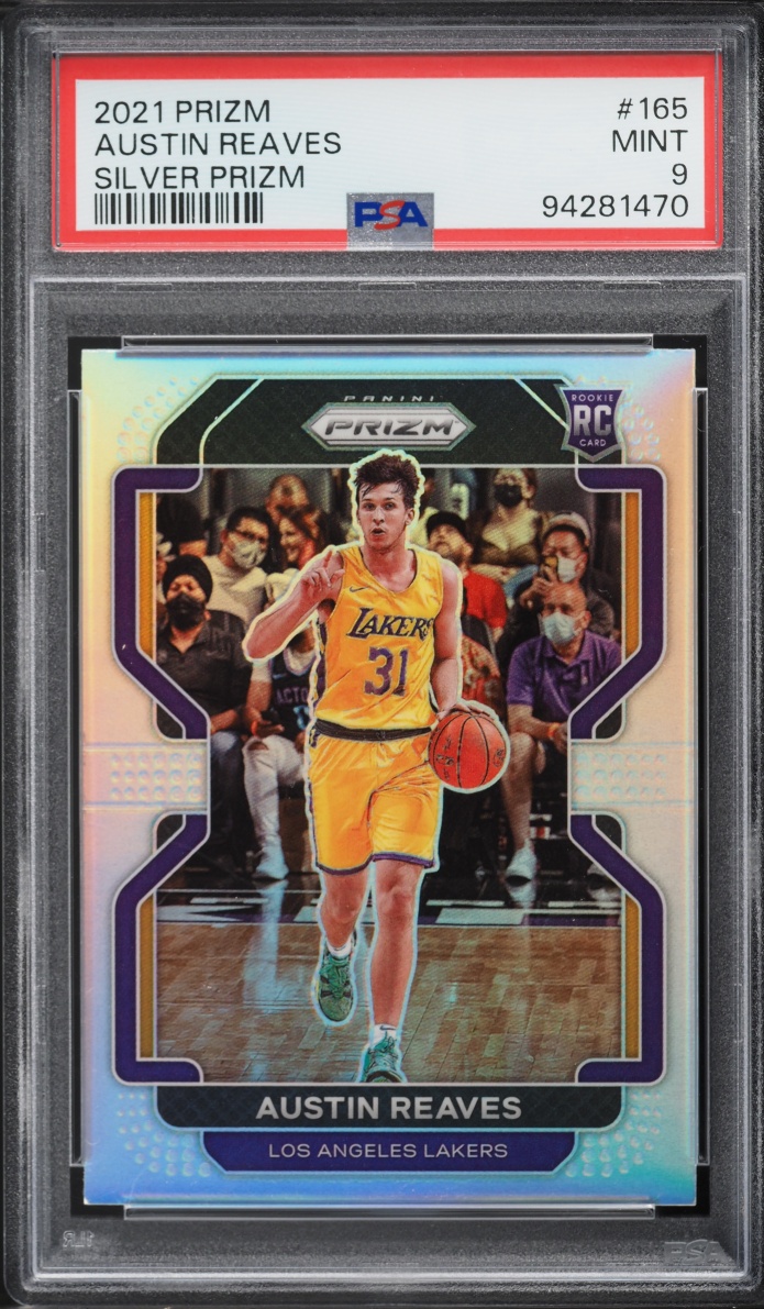 2021 Panini Prizm Silver Austin Reaves ROOKIE #165 PSA 9 MINT